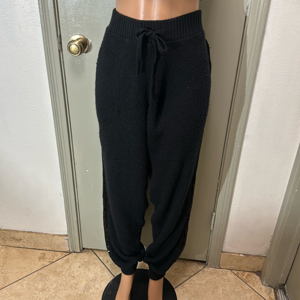 Inc Fuzzy Knit Joggers With Sequence On Side, Sid… - image 5